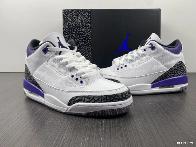 Rep MAX Jordan 'Dark Retro 3 CT8532-105 Iris' Air 0818